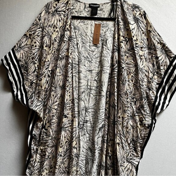 NWT Steve Madden Floral Kimono Maxi Duster One Size - Picture 3 of 8
